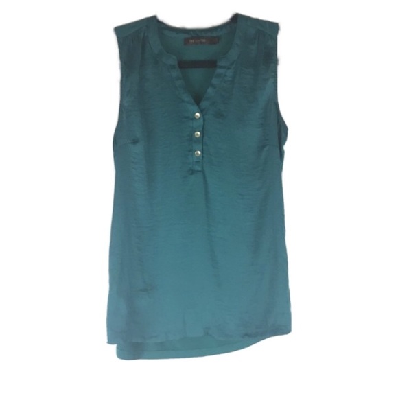 The Limited Green Work Blouse- Size Small - Picture 3 of 7
